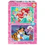 EDUCA Puzzle 2 x 48 pièces : Princesses Disney : Ariel et Jasmine