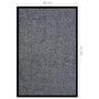 Voir la diapositive 6 : VIDAXL Paillasson raye Gris 80x120 cm