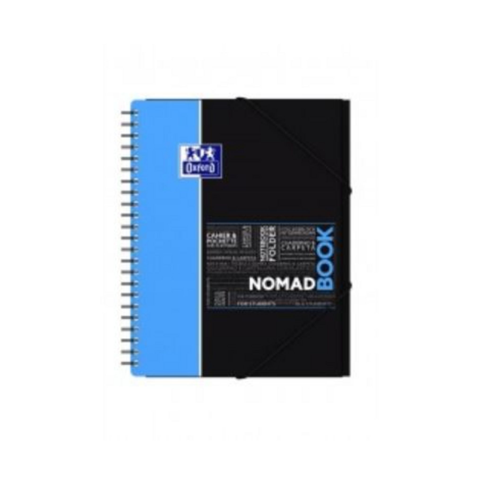 Cahier Oxford NomadBook A4+ • 160 Pages • Grands Carreaux Seyès • Papier 90g • Reliure Spirale • SCRIBZEE