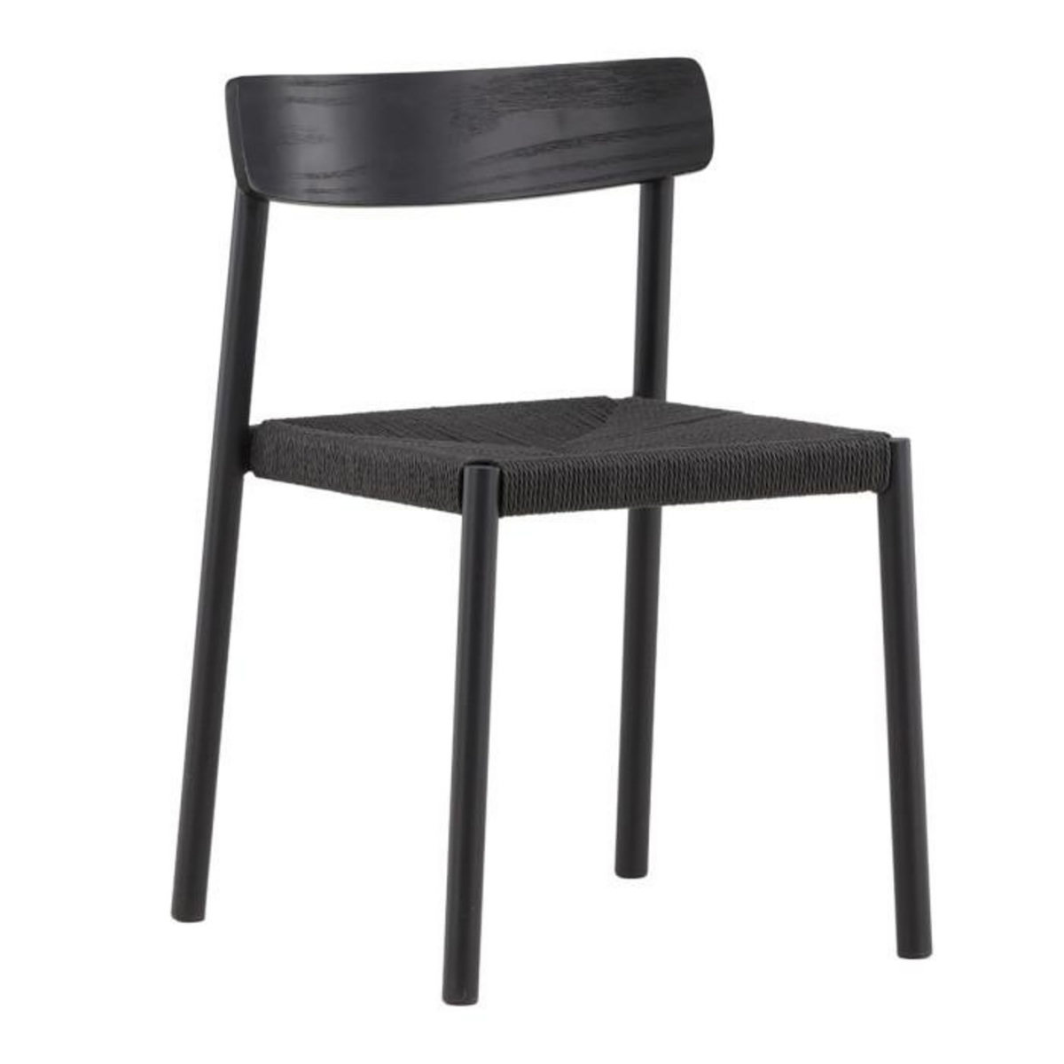 Paris Prix Chaise en Rotin  Malmon  79cm Noir