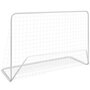 Voir la diapositive 2 : VIDAXL Buts de football 2 pcs avec filets 182x61x122 cm Acier Blanc