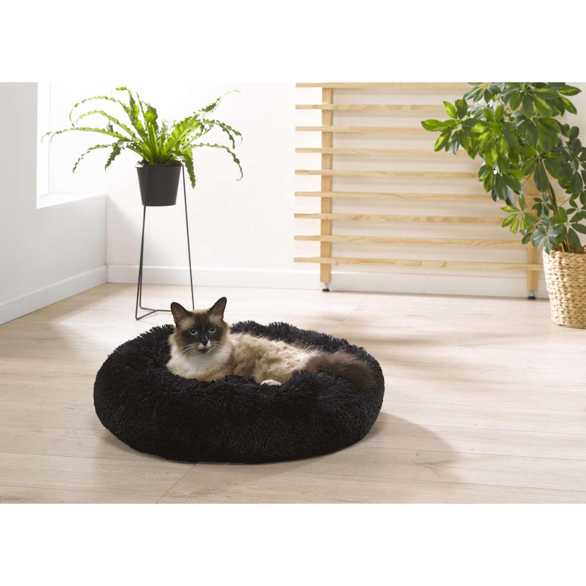 Voir la diapositive 2 : LOVE STORY Coussin doux et rond Snow pour chien et chat