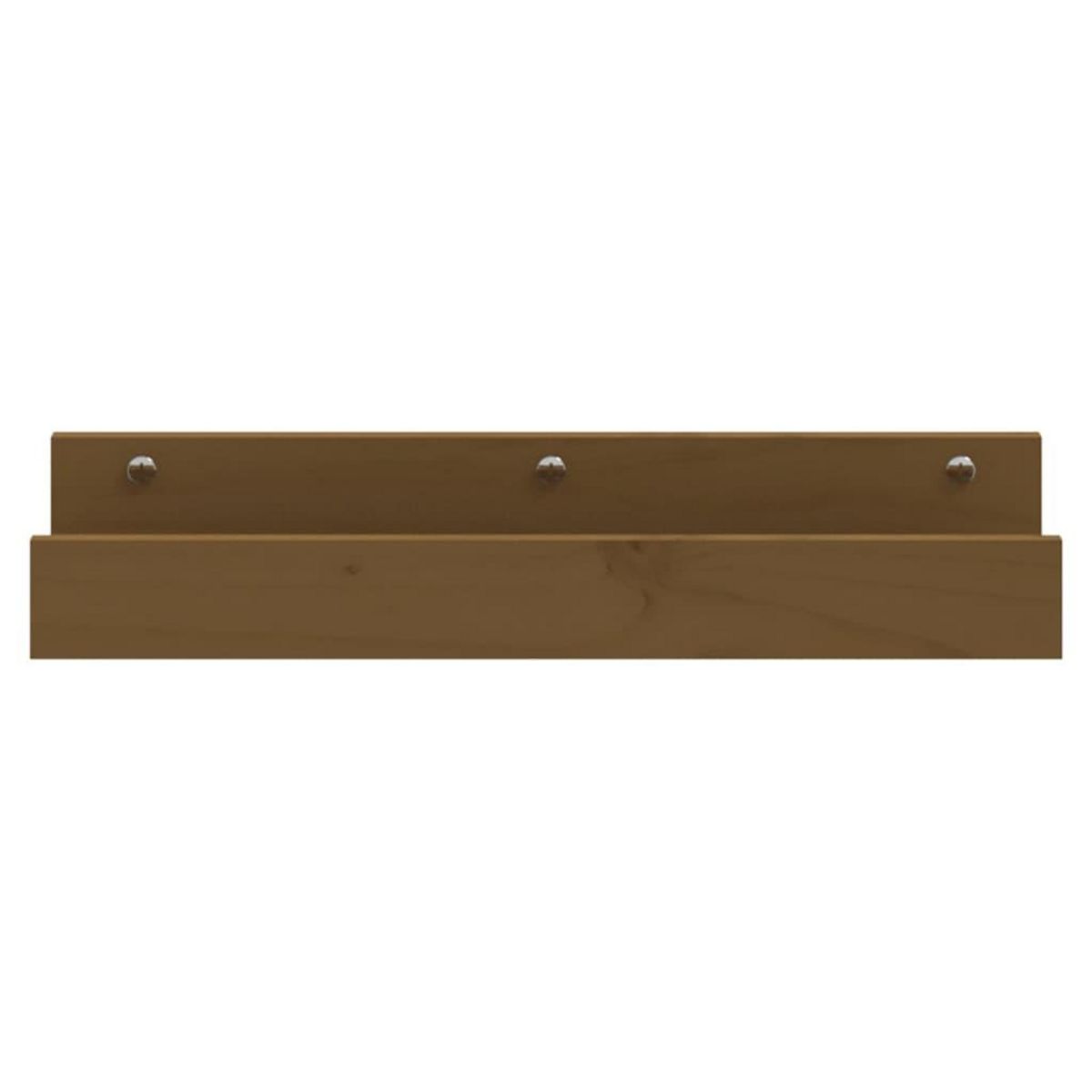 VIDAXL Etageres murales 2 pcs Marron miel 50x12x9cm Bois de pin massif
