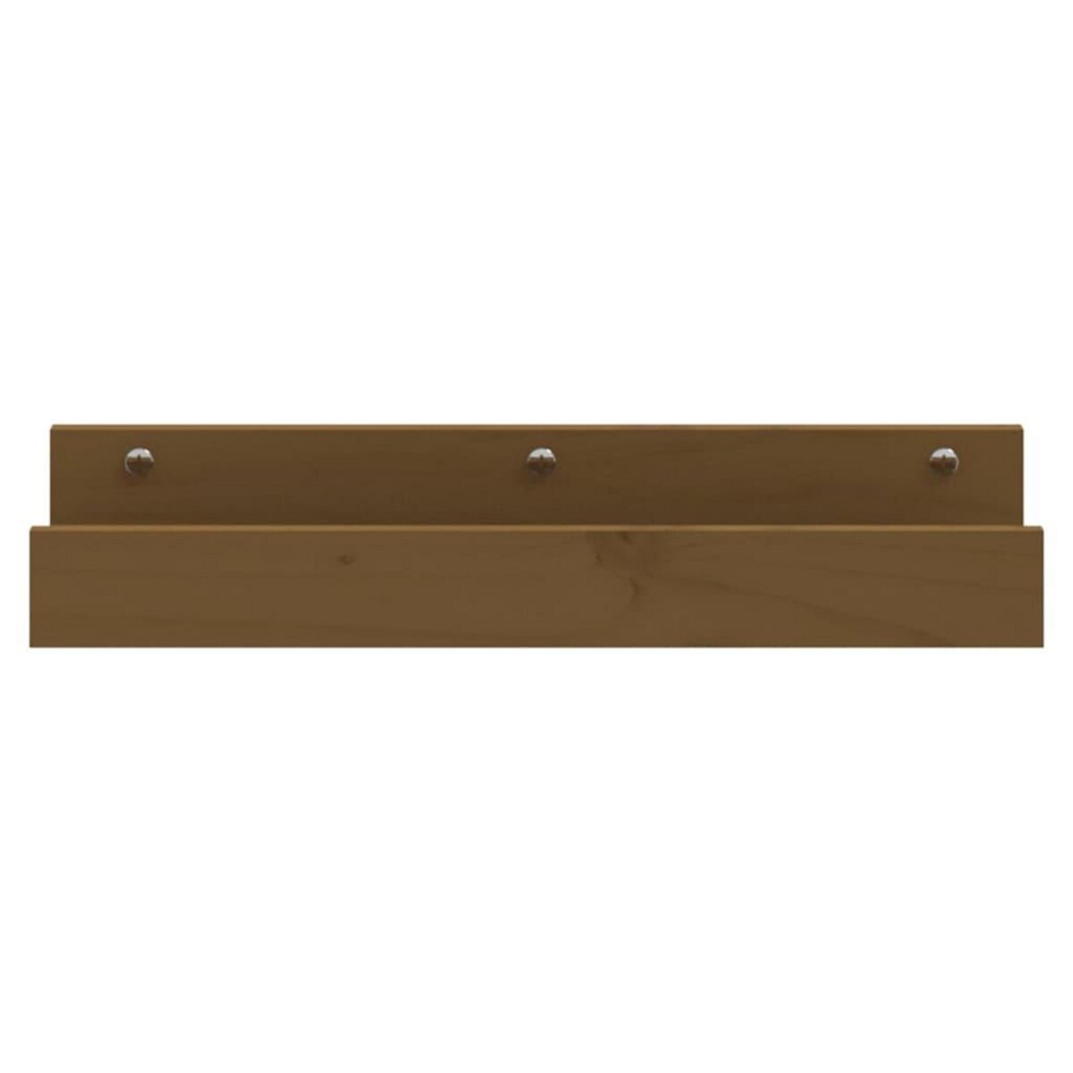 VIDAXL Etageres murales 2 pcs Marron miel 50x12x9cm Bois de pin massif