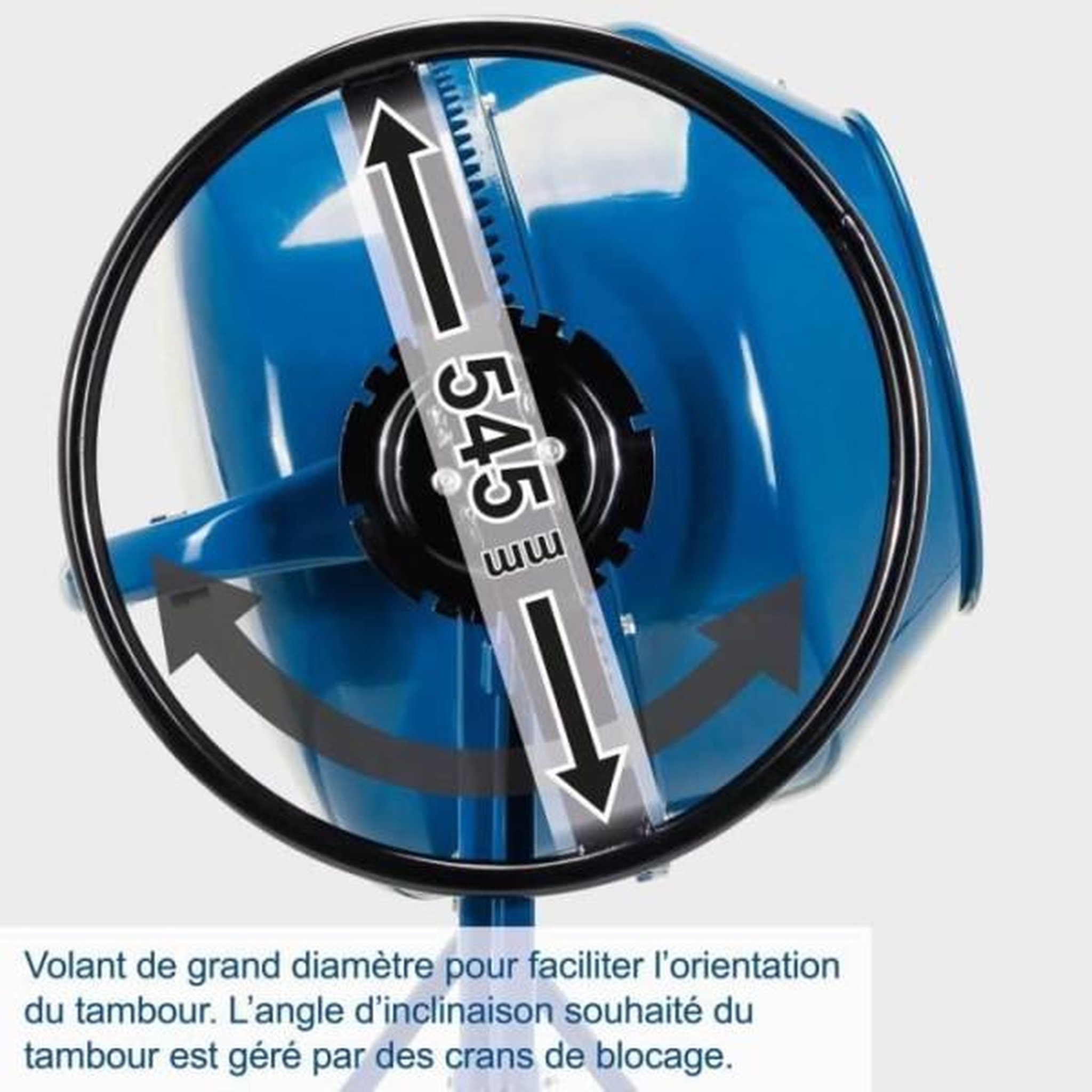 Voir la diapositive 5 : SCHEPPACH Bétonniere électrique 125L - SCHEPPACH - MIX125 - Tambour renforcé - Roues pour déplacement