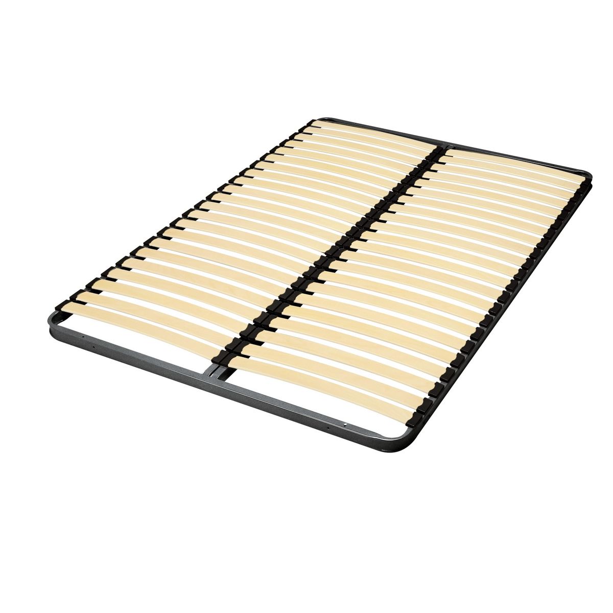 EBAC Cadre métallique 22 lattes multi-plis bois 140x200 cm