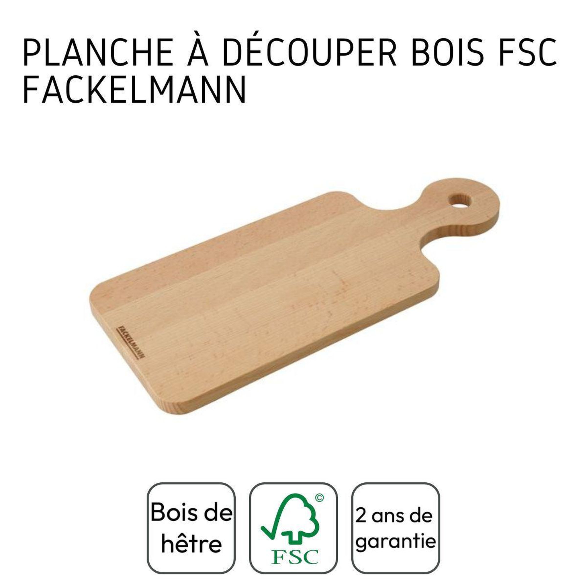 Voir la diapositive 3 : Fackelmann Planche à découper rectangulaire 35 x 15 cm fackelmann nature