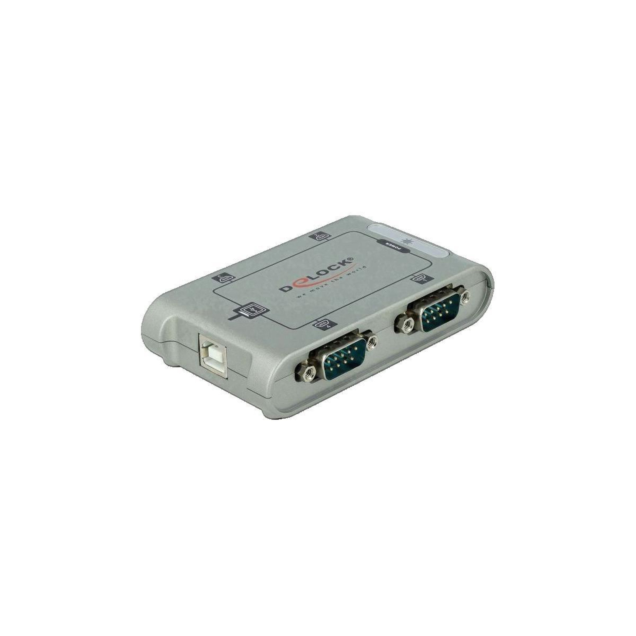 Voir la diapositive 3 : DeLock Hub USB DeLOCK 4 Ports Argent