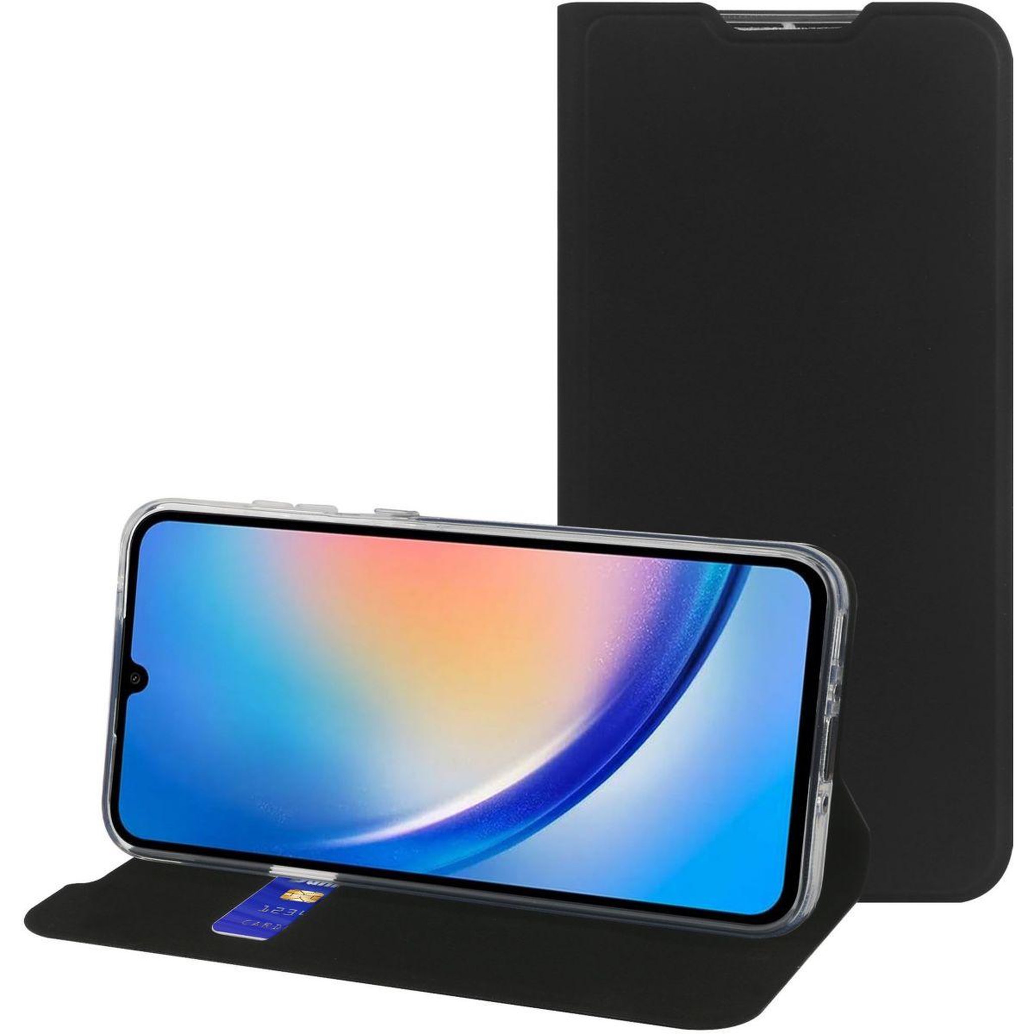 Voir la diapositive 2 : ESSENTIEL B Etui Samsung A35 Folio Noir