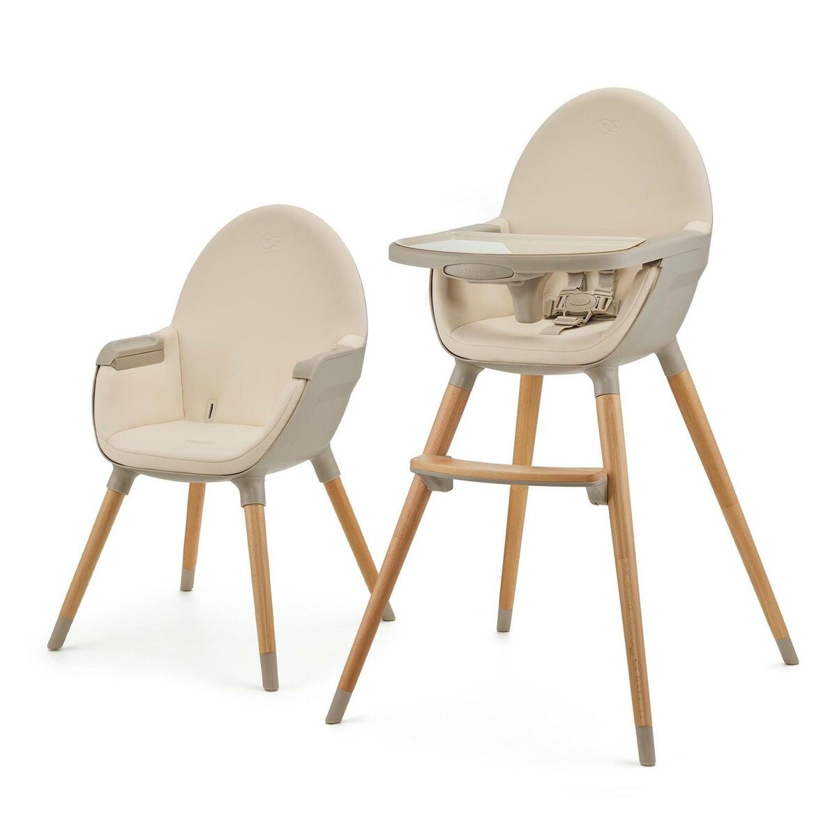 KINDERKRAFT Chaise haute 2en1 fini 2 pratique et confortable
