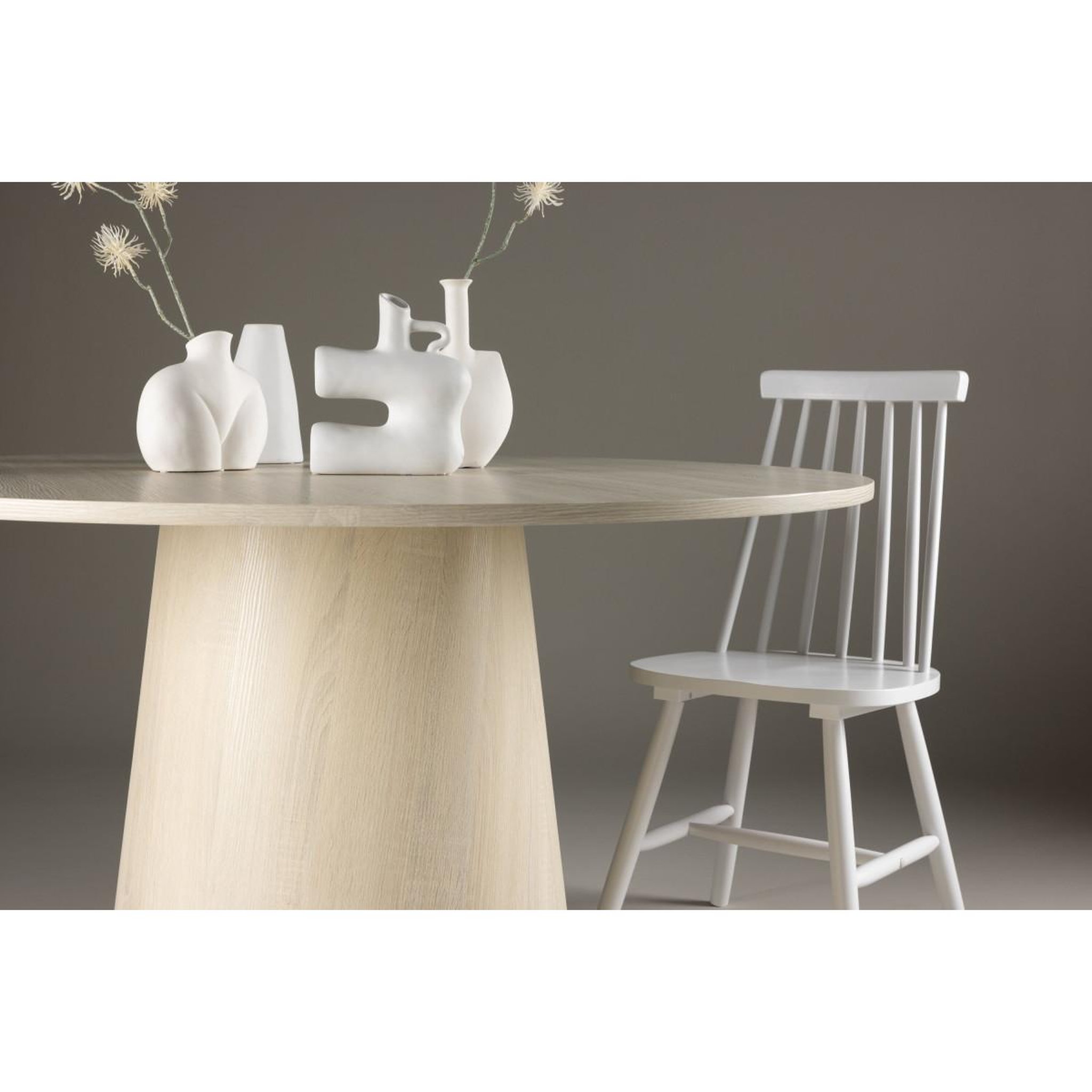Voir la diapositive 4 : Paris Prix Table à manger ronde  lanzo  120cm naturel