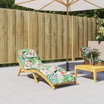 VIDAXL Coussin de chaise longue multicolore tissu oxford