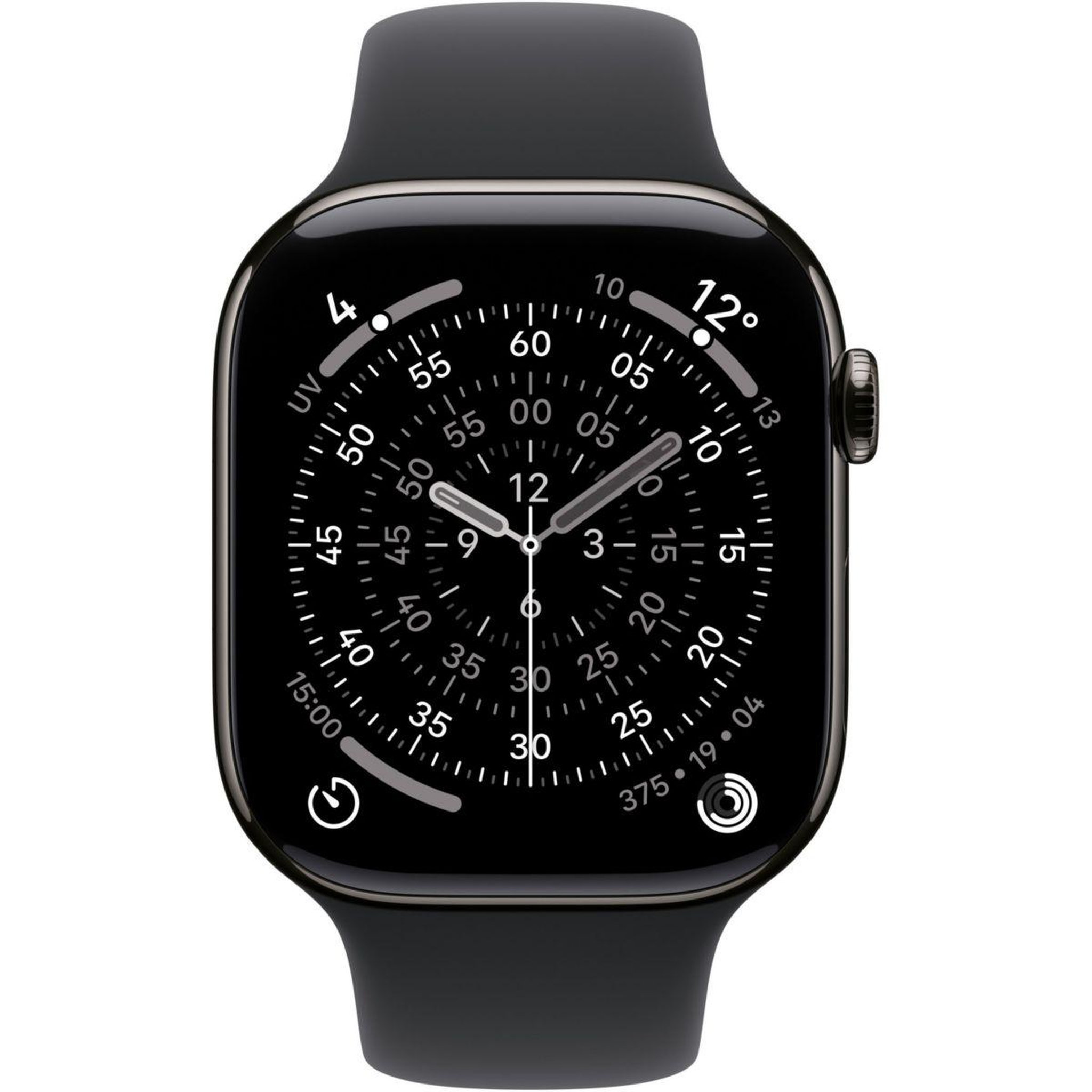 Voir la diapositive 2 : APPLE Montre connectée 46mm tit ardoise / noir serie 11 m/l cellular