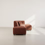 Voir la diapositive 6 : LISA DESIGN Curtis - canapé d'angle droit 4 places sans accoudoir en tissu texturé