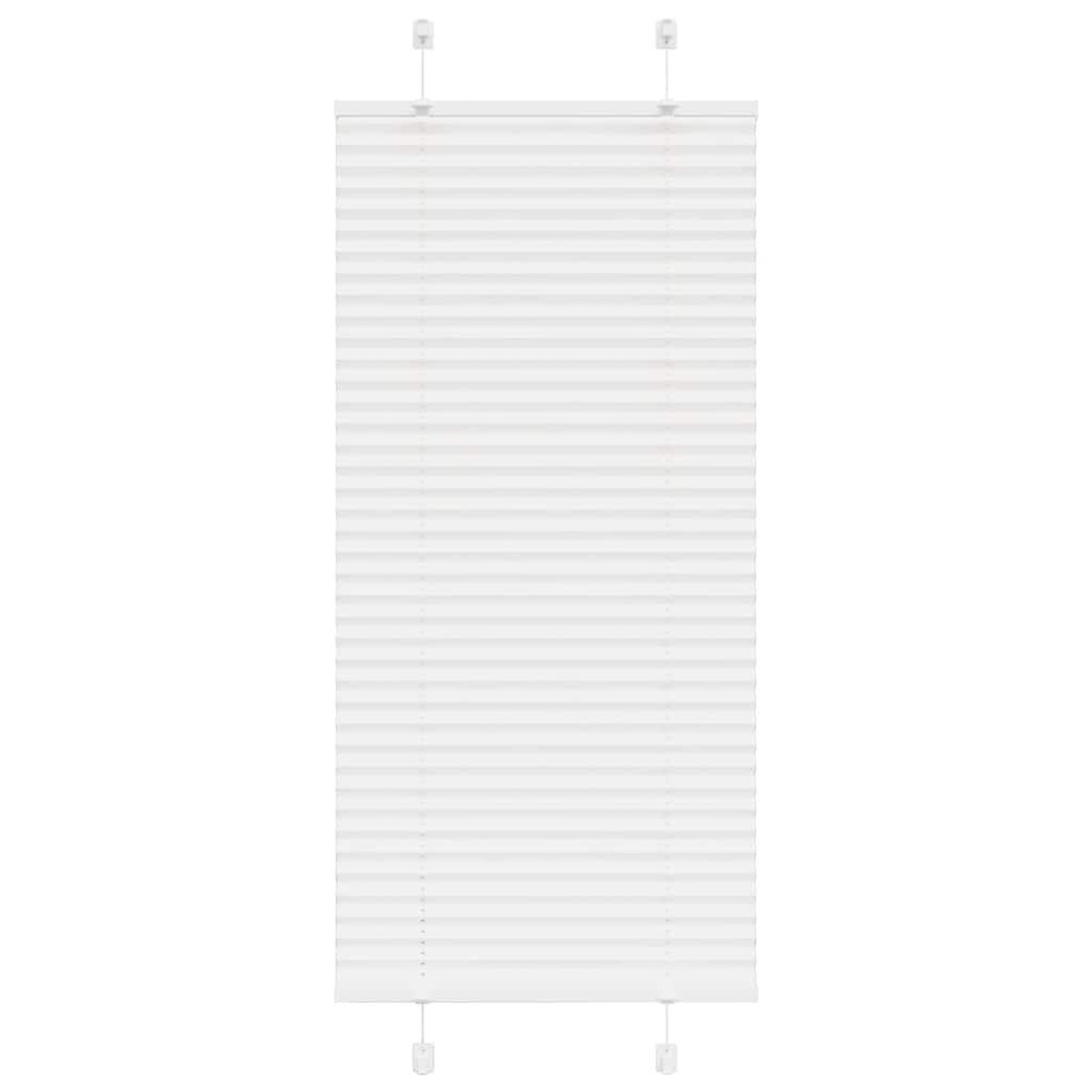 VIDAXL Store plisse blanc 65x150 cm largeur du tissu 64,4 cm polyester
