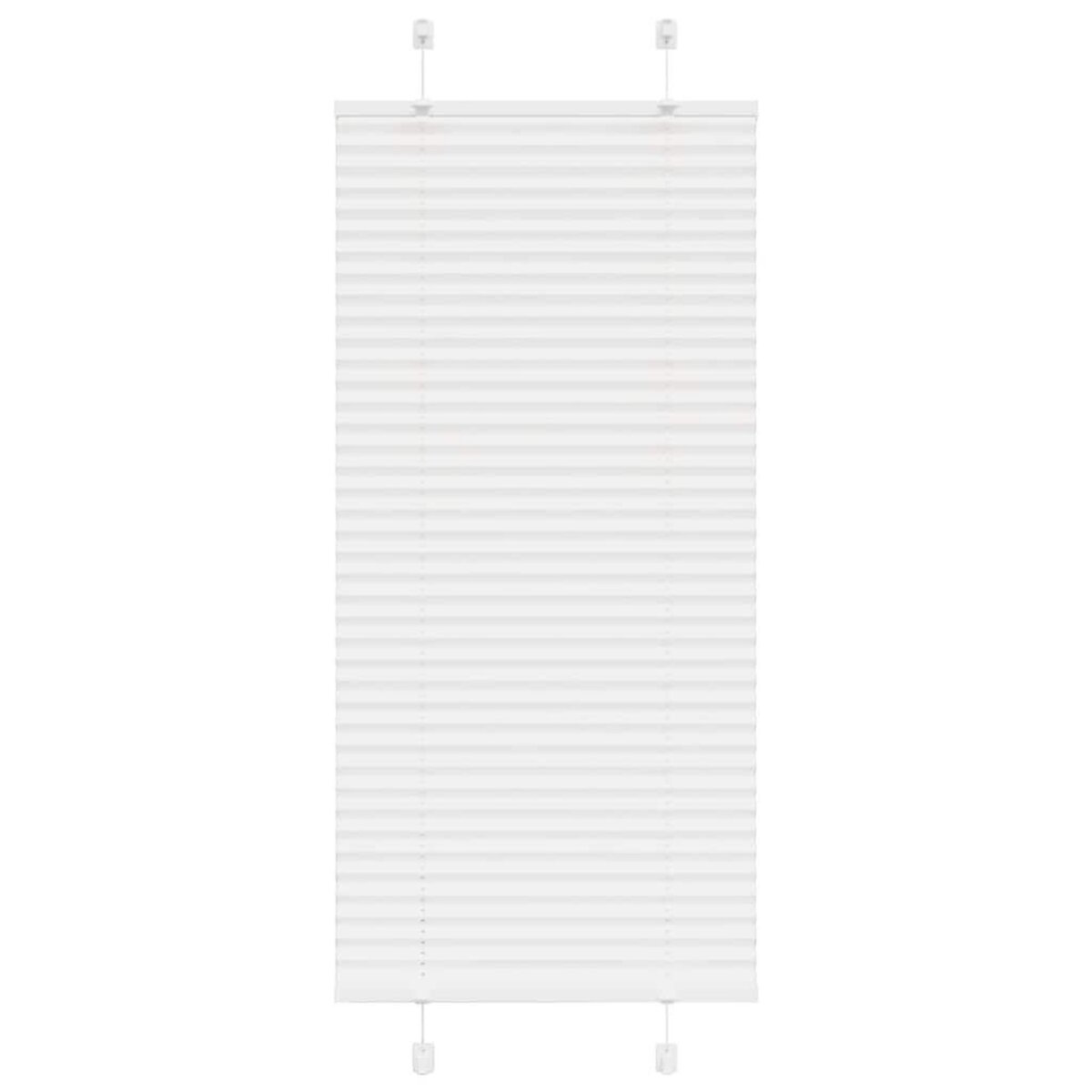 VIDAXL Store plisse blanc 65x150 cm largeur du tissu 64,4 cm polyester