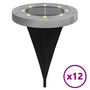 Voir la diapositive 2 : VIDAXL Lampes solaires de sol et piquets de sol exterieur 12 pcs