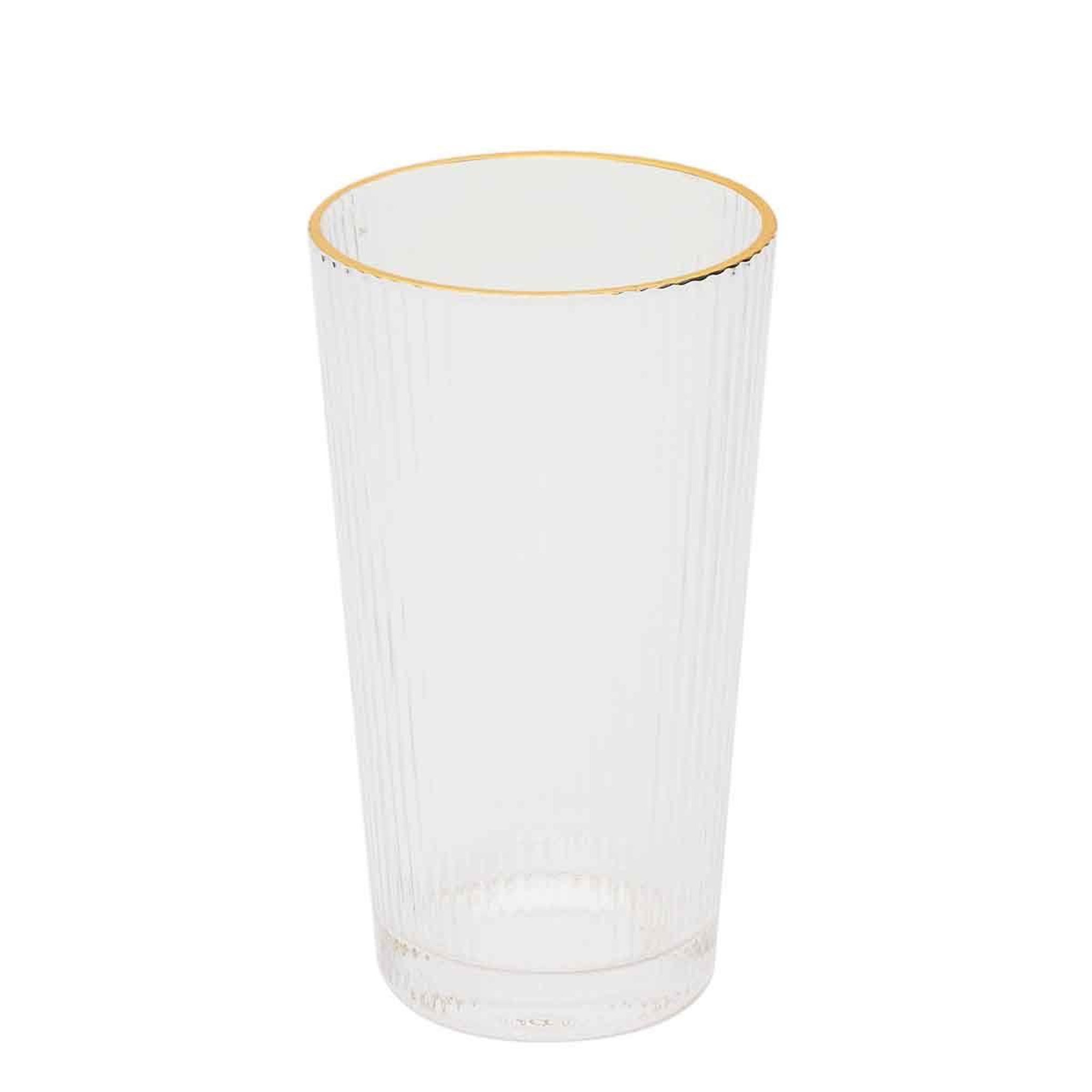 Voir la diapositive 2 : The Home Deco Factory Lot de 6 verres design  liseré  40cl transparent