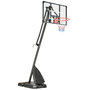 Voir la diapositive 1 : HOMCOM Panier de basket-ball sur pied avec base de lestage sur roulettes hauteur réglable 2,93-3,5 m acier PC noir