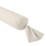DODO Taie de traversin Influence Percale Coquille. Coloris disponibles : Beige