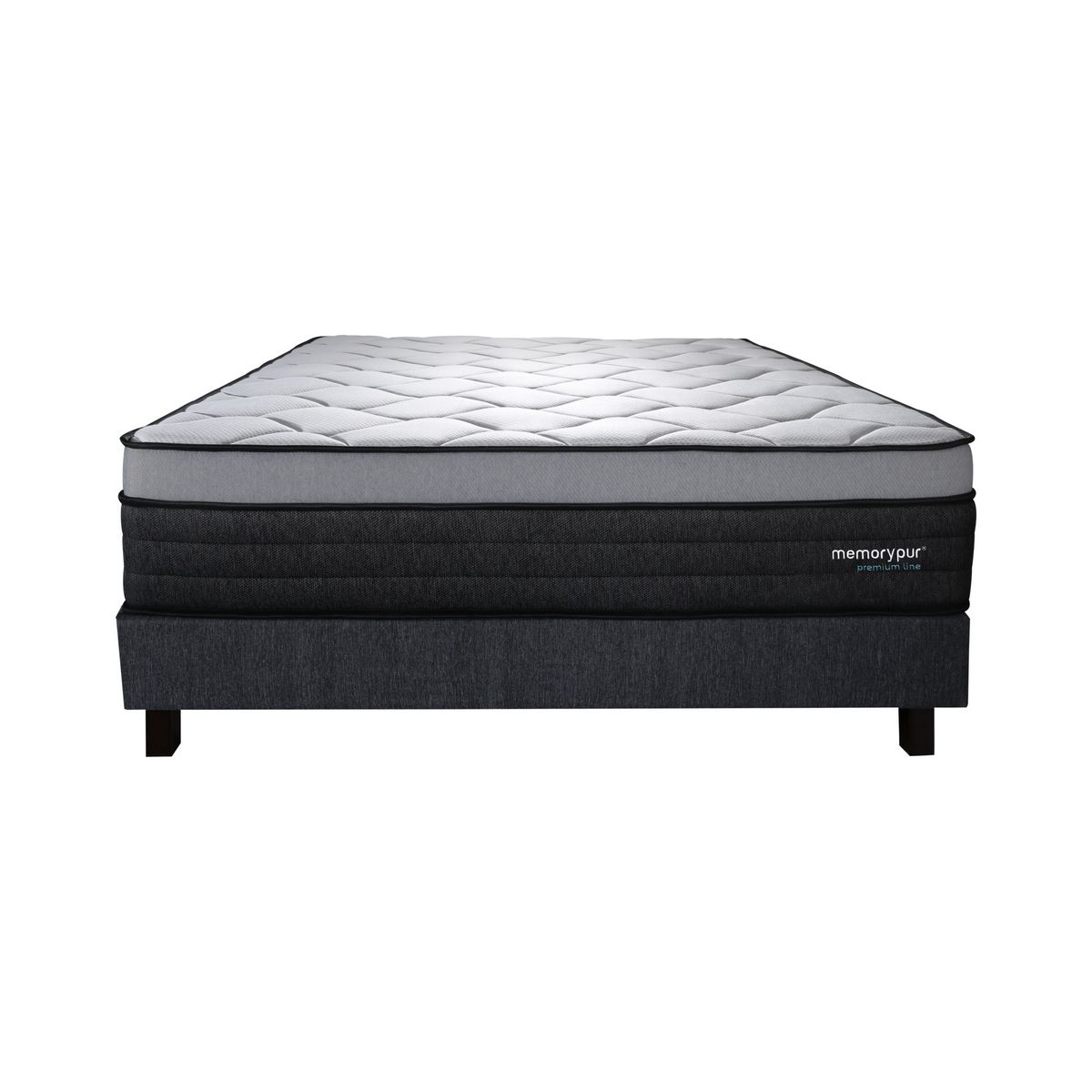 MemoryPur Ensemble matelas ressorts ensachés + sommier kit 160X200 cm PERFECTION