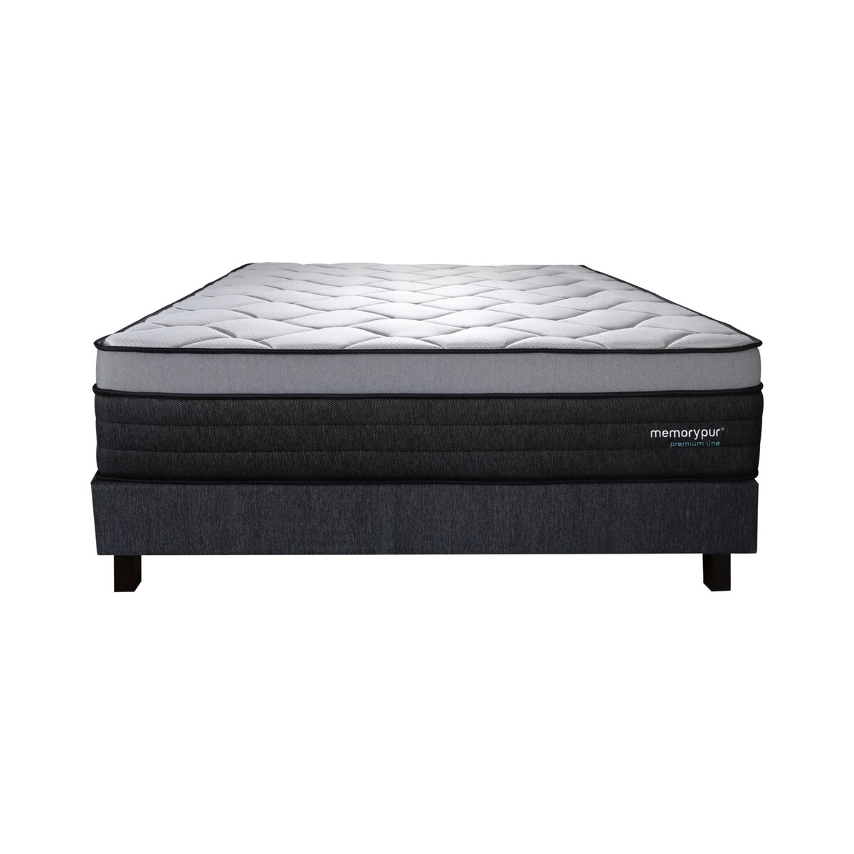 MemoryPur Ensemble matelas ressorts ensachés + sommier kit 160X200 cm PERFECTION