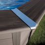Voir la diapositive 3 : GRE Piscine hors sol octogonale en composite - Grise - 5,24 x 3,86 x H 1,24 m 