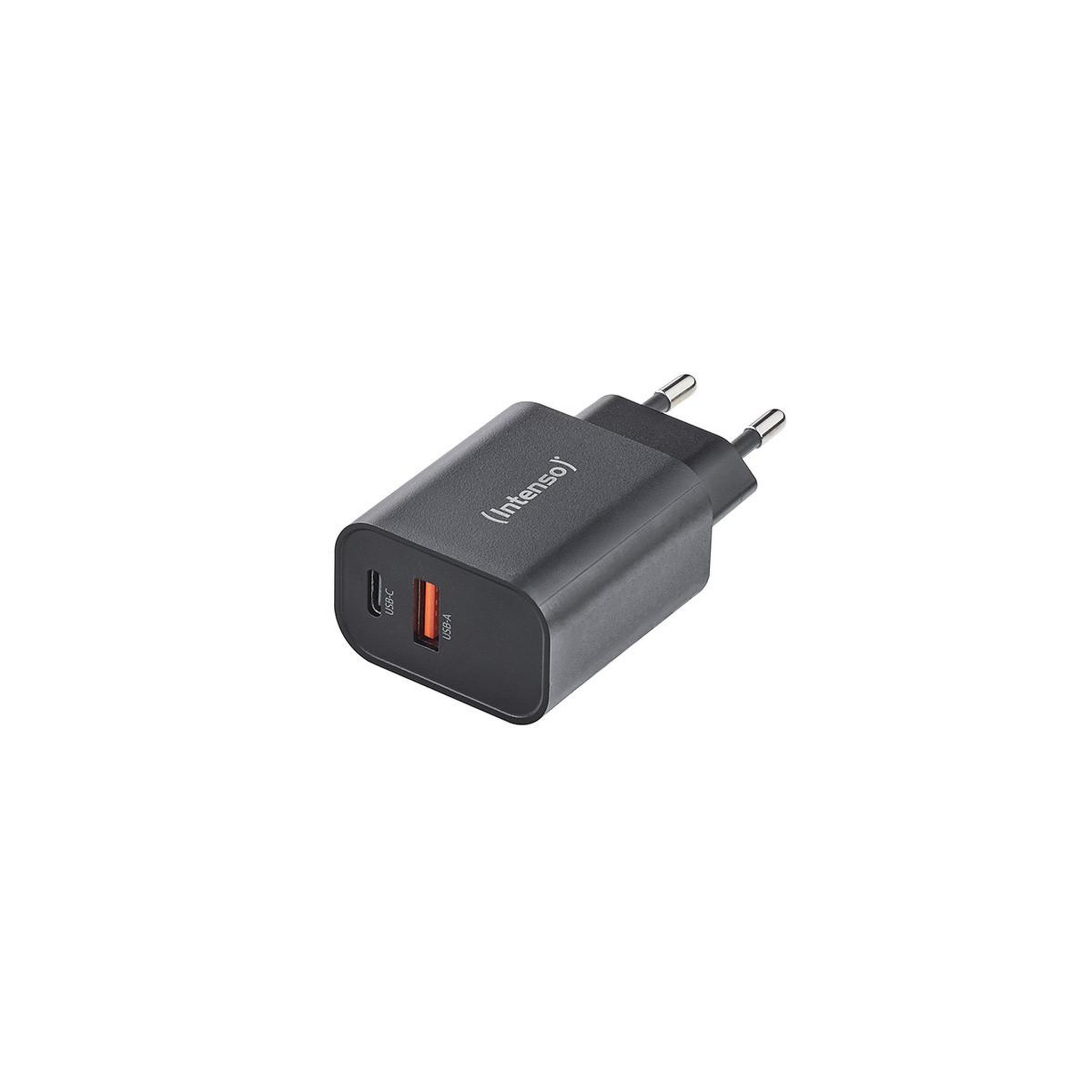 Intenso Intenso adaptateur secteur w30ac, 30 w, ports usb-a et usb-c, noir