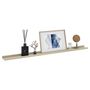 Voir la diapositive 3 : VIDAXL Etageres murales 4 pcs blanc et chene sonoma 115x9x3 cm
