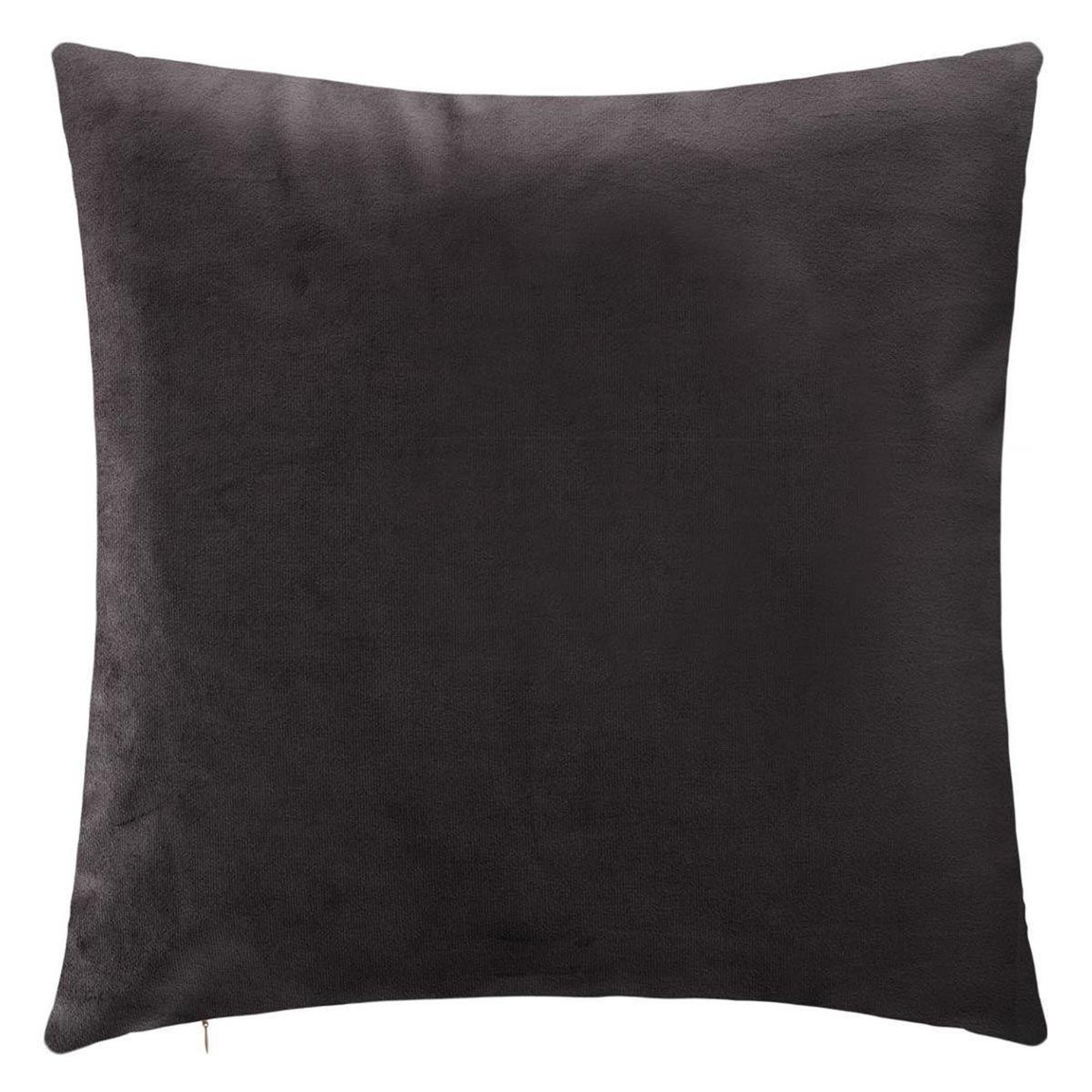 Voir la diapositive 2 : ATMOSPHERA Coussin déhoussable velours  bulle  45x45cm gris