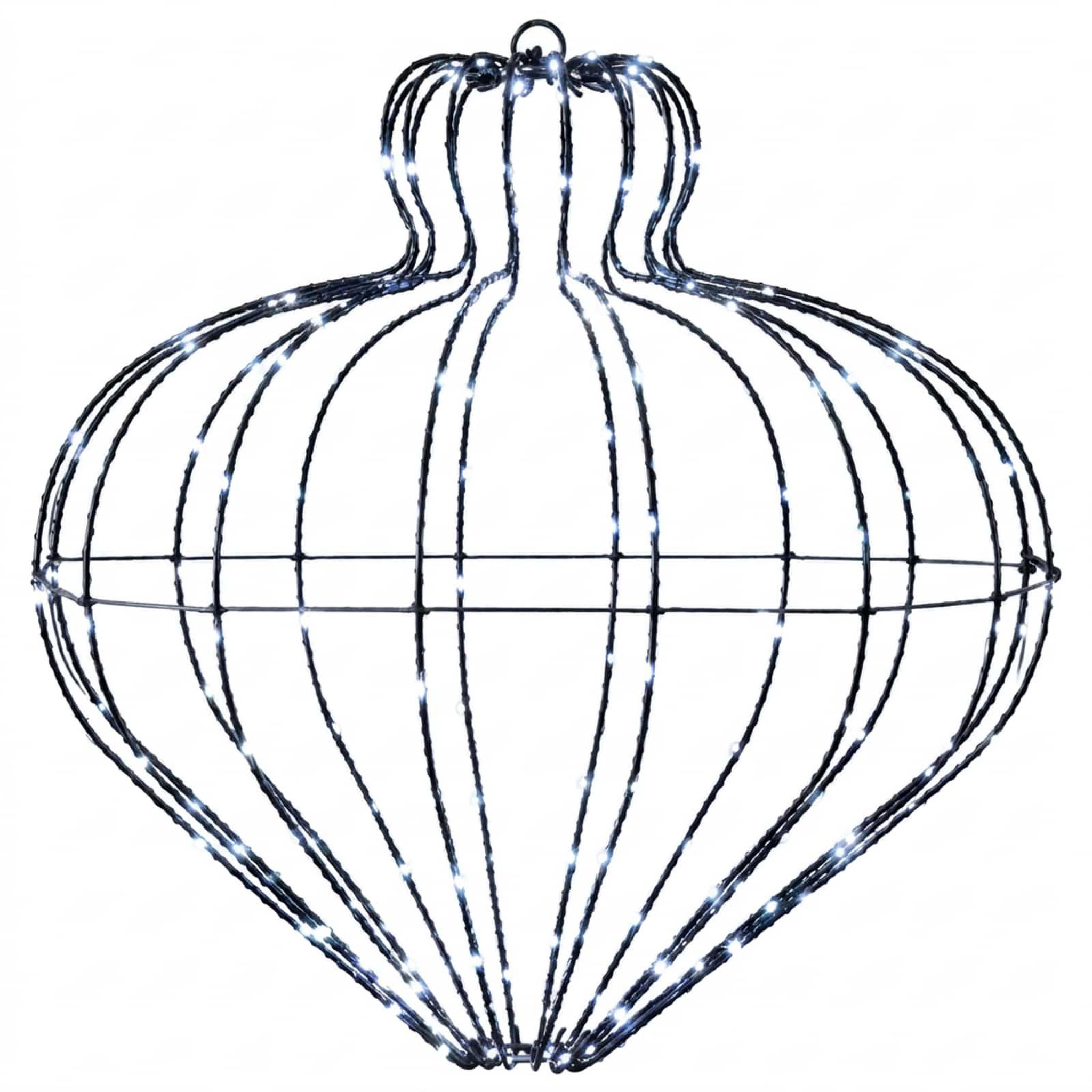 VIDAXL Lumiere de finial de Noël 192 LED Blanc froid Ø 45 x 40 cm