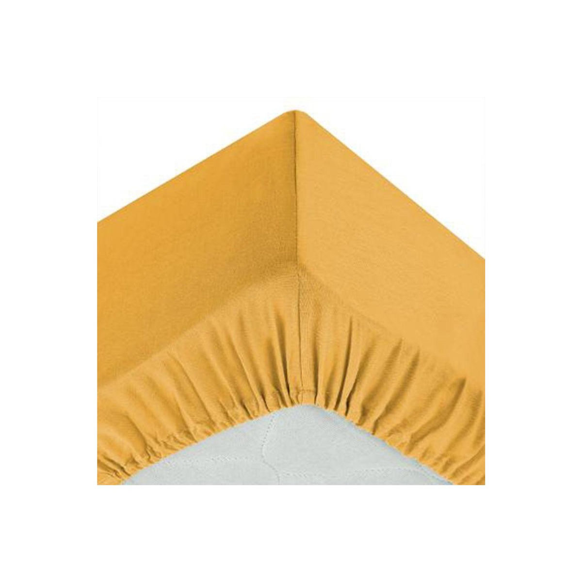 ATMOSPHERA Drap Housse  Intérieur  90x190cm Ocre