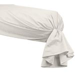 Sensei Maison Taie de traversin en percale de coton SOFT PERCALE - 45x185 cm. Coloris disponibles : Blanc, Vert, Rose, Gris, Bleu, Beige, Orange, Marron, Rouge, Violet