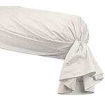 Sensei Maison Taie de traversin en percale de coton SOFT PERCALE - 45x185 cm. Coloris disponibles : Orange, Beige, Blanc, Vert, Bleu, Rouge, Violet, Rose, Marron, Gris