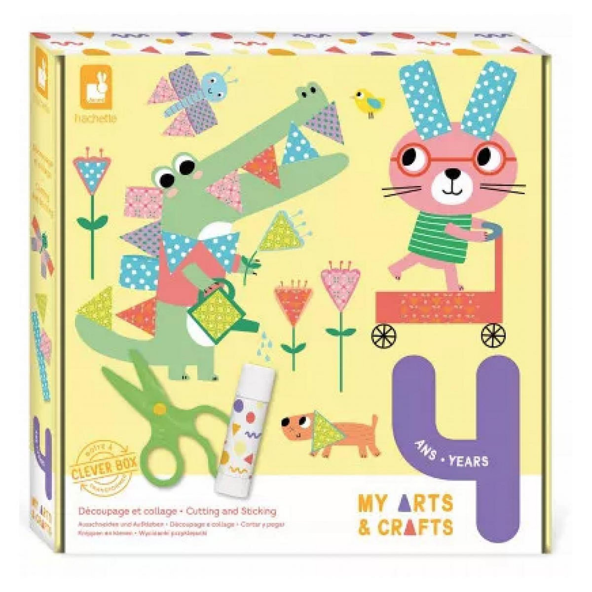 Juratoys-Janod Coffret creatif decoupage et collage 4 ans