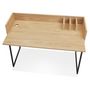 Voir la diapositive 6 : Paris Prix Bureau Design  Zélana  120cm Naturel & Noir