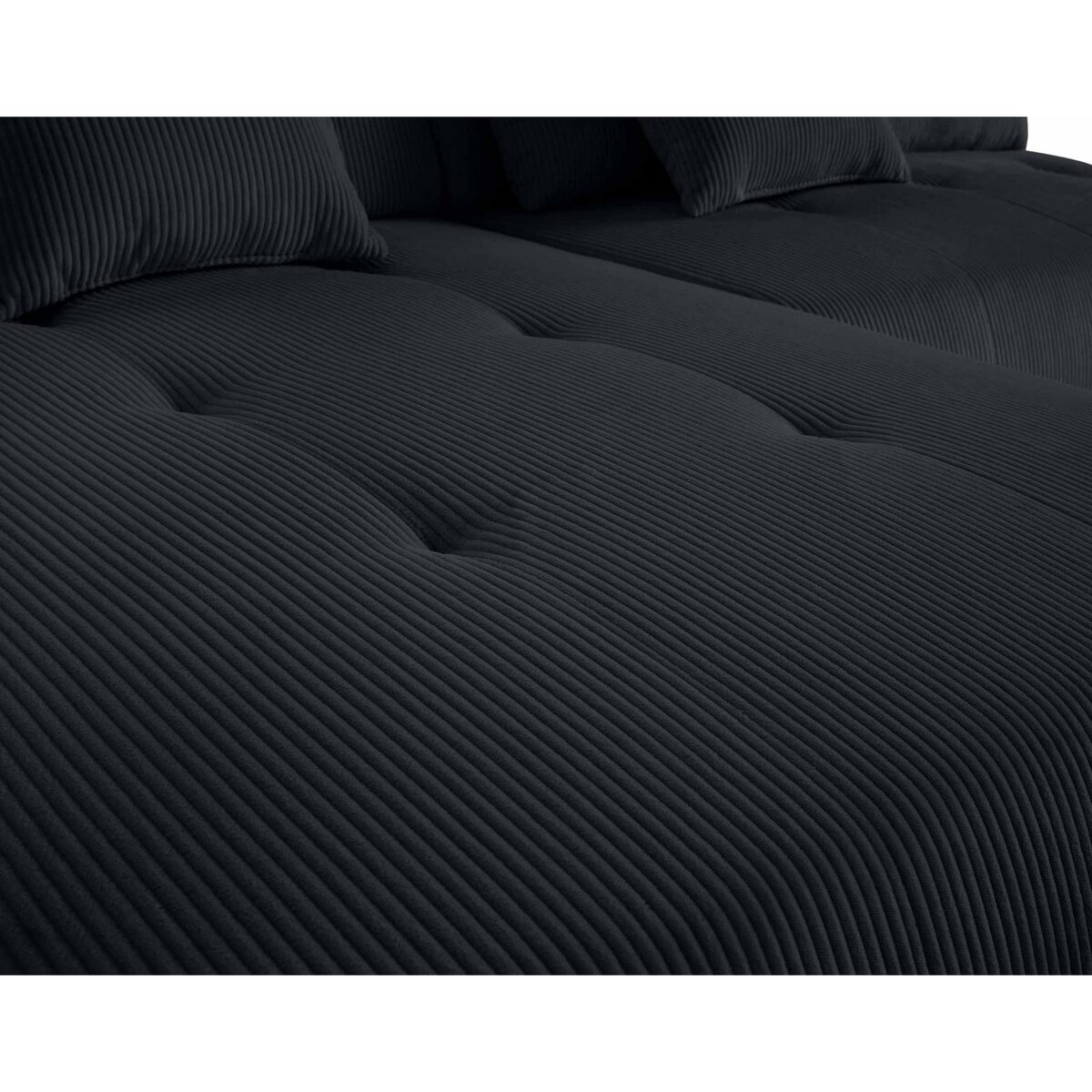 LISA DESIGN Onyx - canapé modulable d'angle droit - 5 places - en velours côtelé