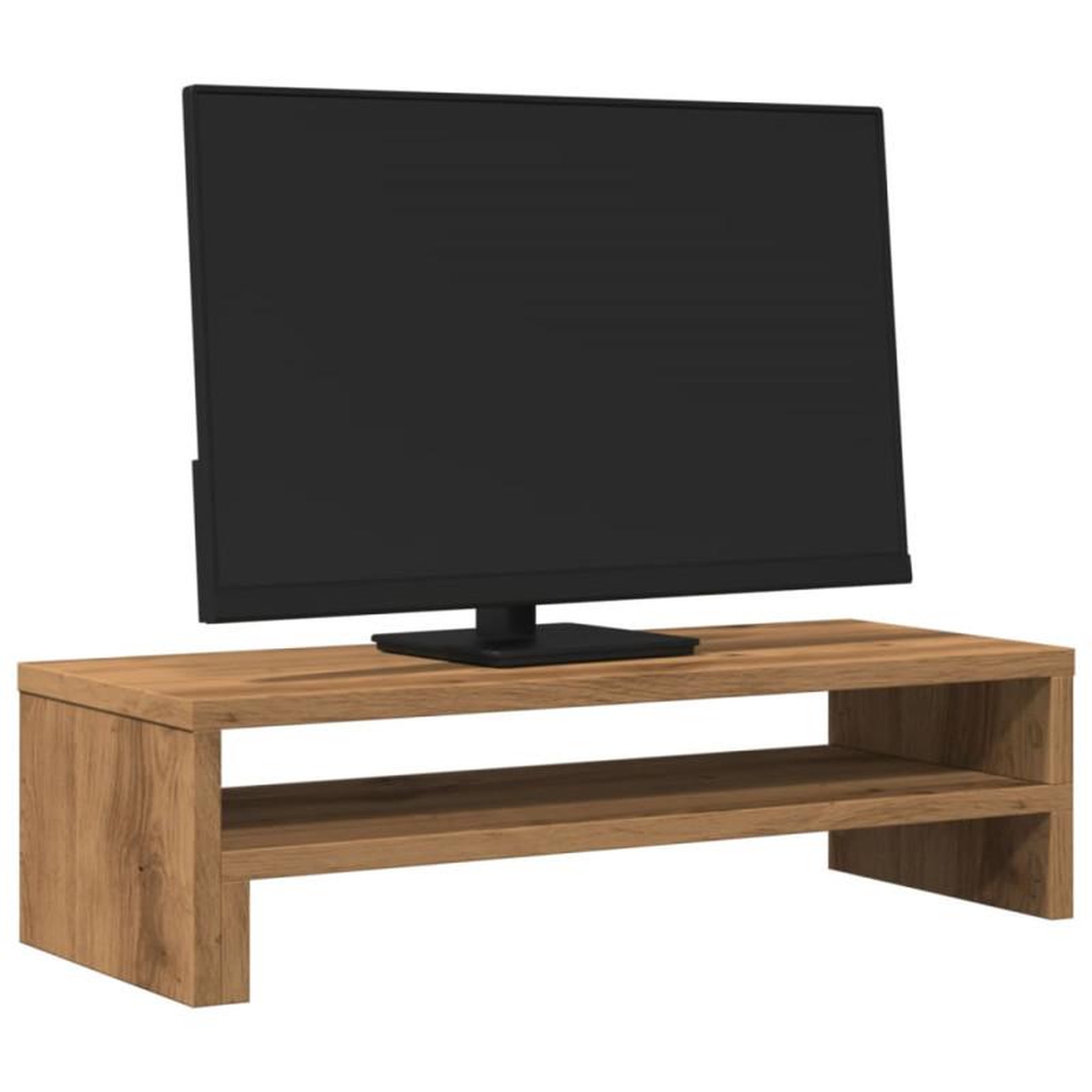Voir la diapositive 3 : VIDAXL Support de moniteur chêne artisanal 54x22x15 cm bois ingénierie