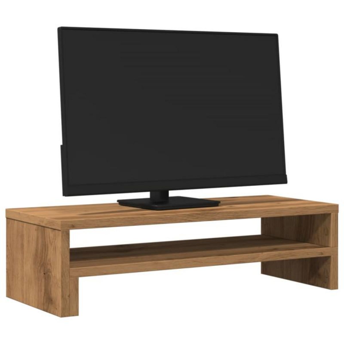 VIDAXL Support de moniteur chêne artisanal 54x22x15 cm bois ingénierie
