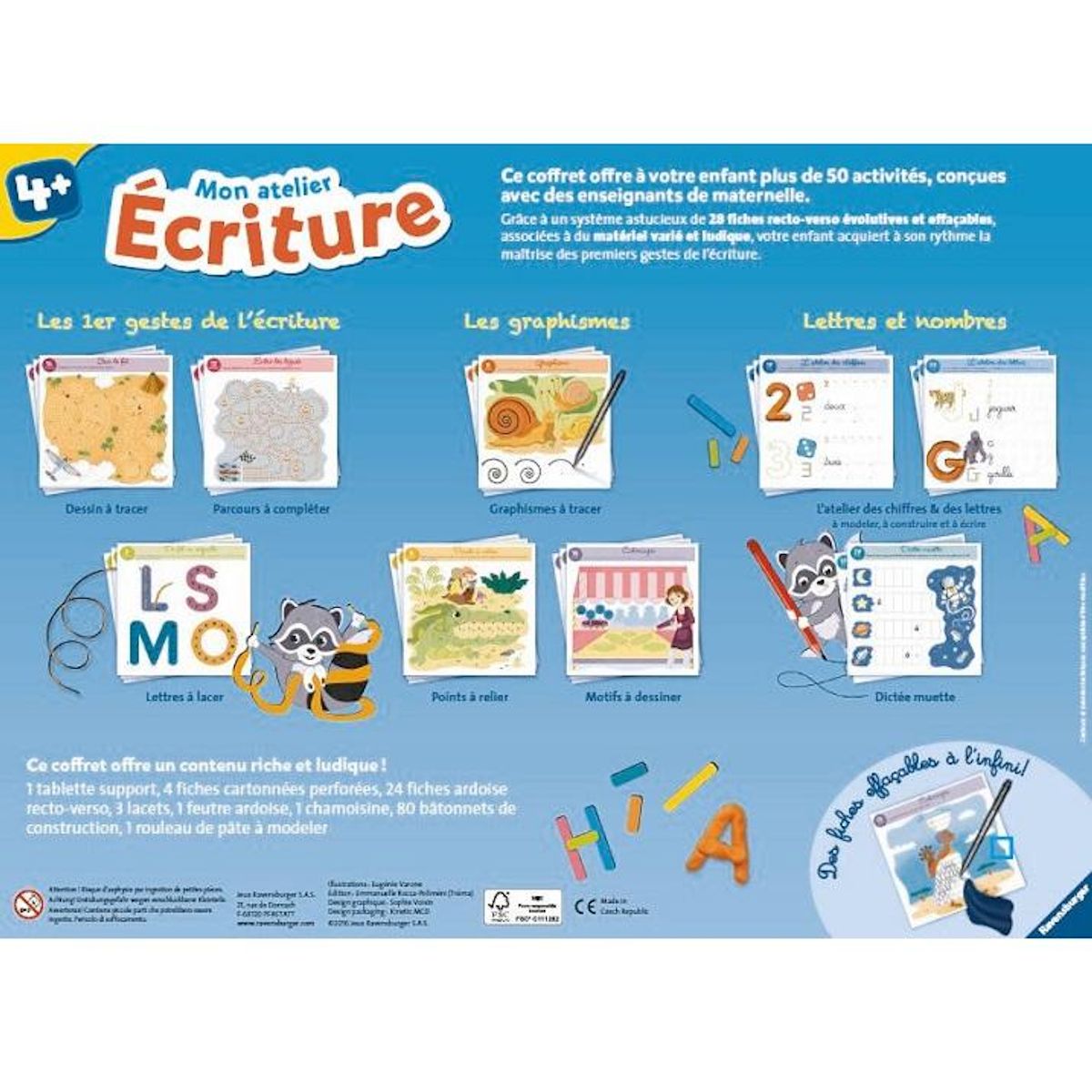 RAVENSBURGER Coffret d'activités Mon Atelier Ecriture