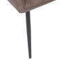 Voir la diapositive 4 : ATMOSPHERA Lot de 2 fauteuils à diner effet cuir VISOCA - Marron