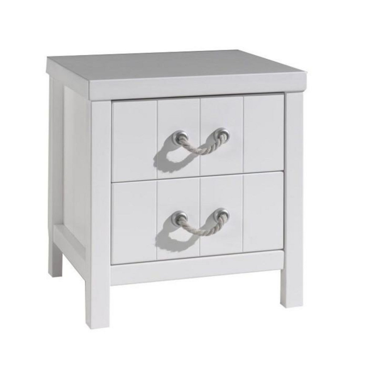 Paris Prix Pack - Lit Enfant, Chevet & Armoire 2 Portes  Lewis  Blanc