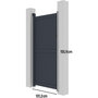 Voir la diapositive 3 : Habitat et Jardin Portillon aluminium  Maurice  - 101.2 x 155.9 cm - Gris