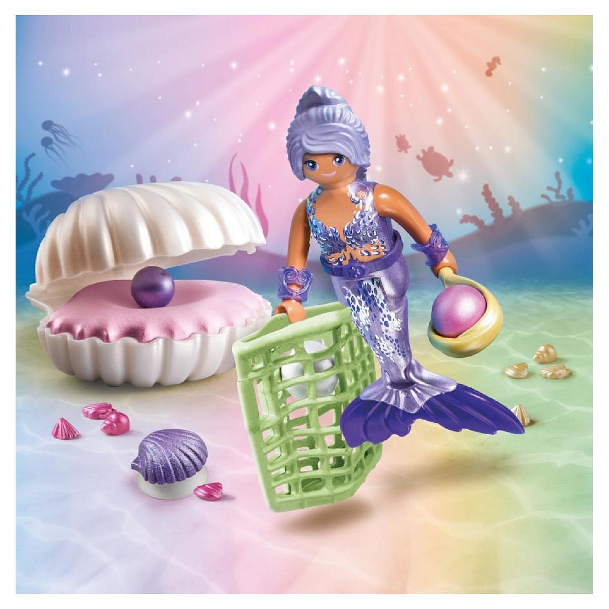 Voir la diapositive 2 : PLAYMOBIL 71502 - Sirène avec coquillage et perle