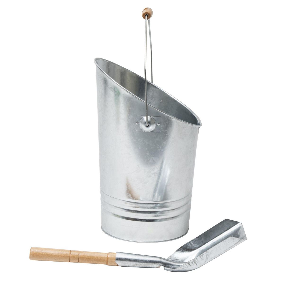 WERKAPRO Seau 7 L et pelle à cendres en acier galvanisé WERKA PRO