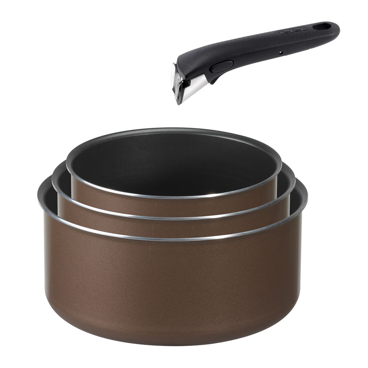 TEFAL Lot 3 casseroles INGENIO 5 BROWNIE