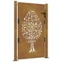 Voir la diapositive 2 : VIDAXL Portail de jardin 105x130 cm acier corten conception de l'arbre