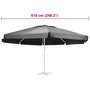 Voir la diapositive 6 : VIDAXL Tissu de remplacement pour parasol d'exterieur Anthracite 610cm