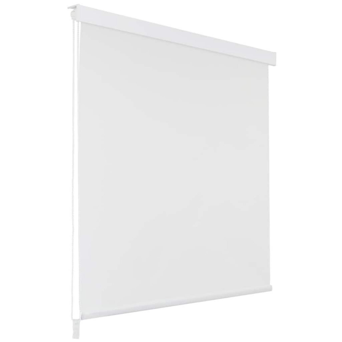 VIDAXL Store roulant de douche 140x240 cm Blanc