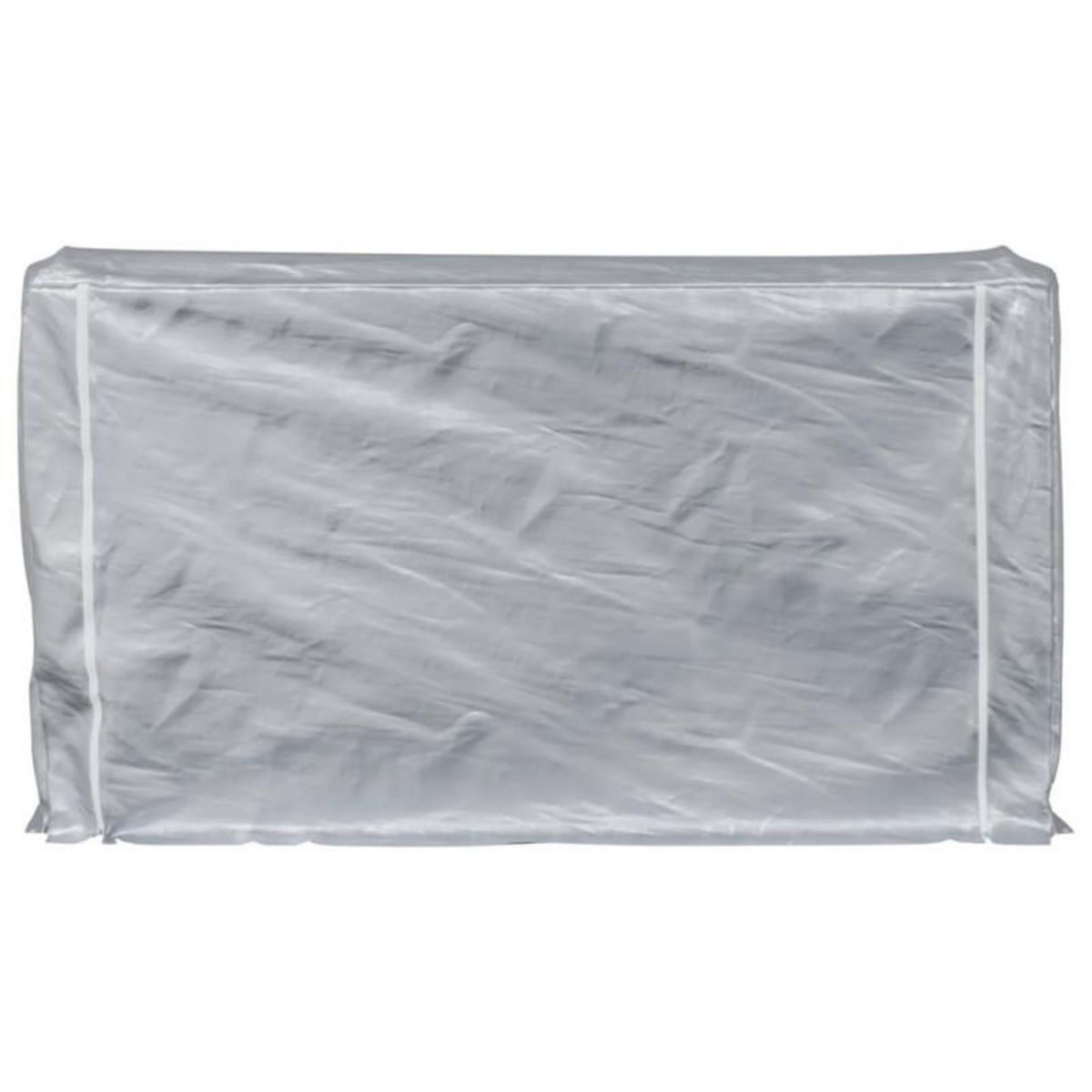 VIDAXL Portant de bois de chauffage et housse de pluie acier galvanisé